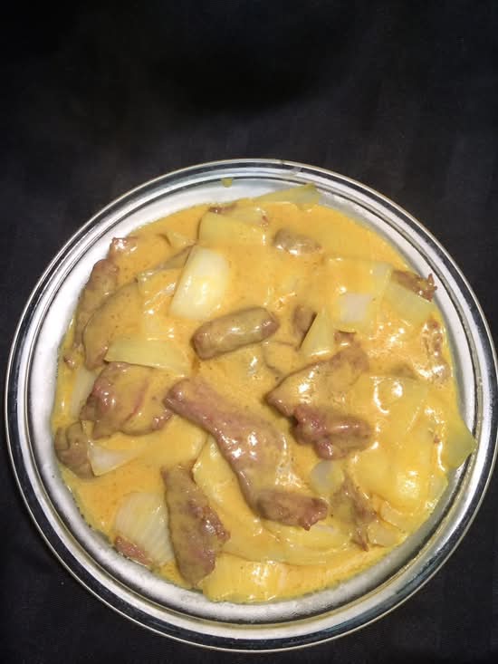 136. Tranche de Bœuf à la Sauce Cari / Sliced Beef with Curry Sauce 咖哩牛肉