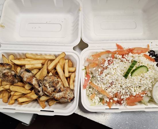 Chicken Souvlaki Dinner