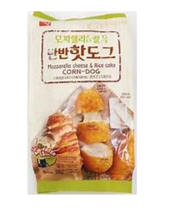 Corn dog au fromage mozzarella et gateau de riz unite
