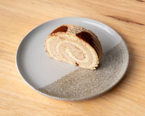 Cappuccino Roulette Cake Slice