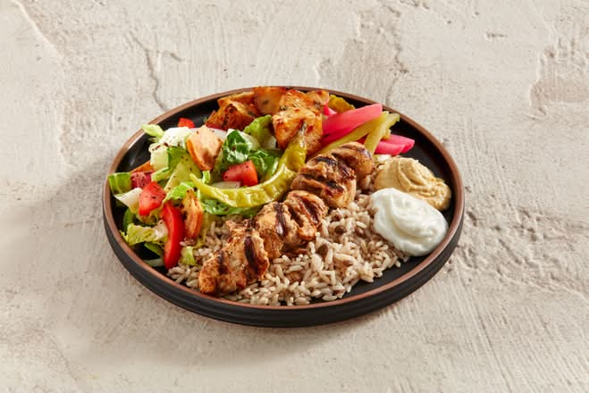 Shish Taouk Skewer Plate - 1 Skewer / Assiette de brochettes Shish Taouk - 1 brochette