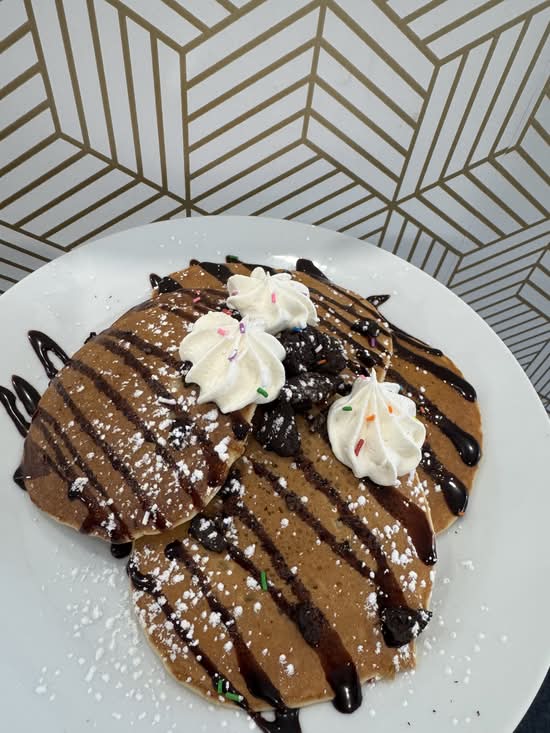 3 Chocolate chip Pancakes