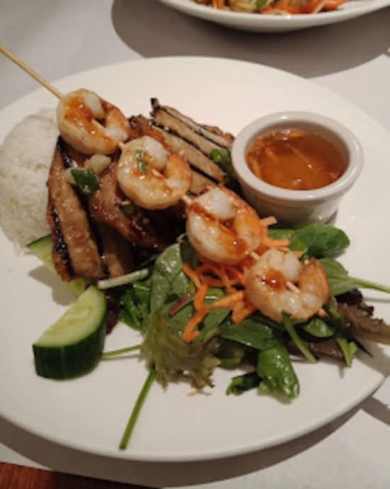 33. Pork Chop & Satay Shrimp