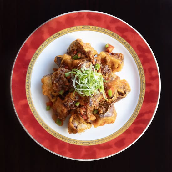 Spicy Garlic Eggplant (깐풍가지)