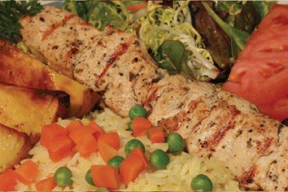 Chicken Souvlaki Dinner