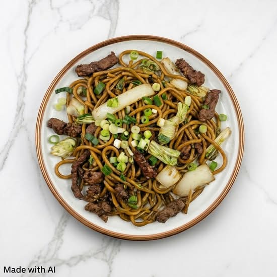 Beef Crispy Noodle Black Pepper Sauce