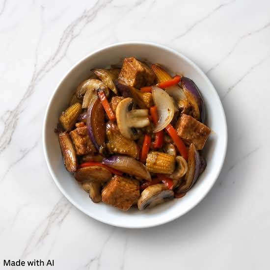 1. Fried Tofu with Black Bean Sauce