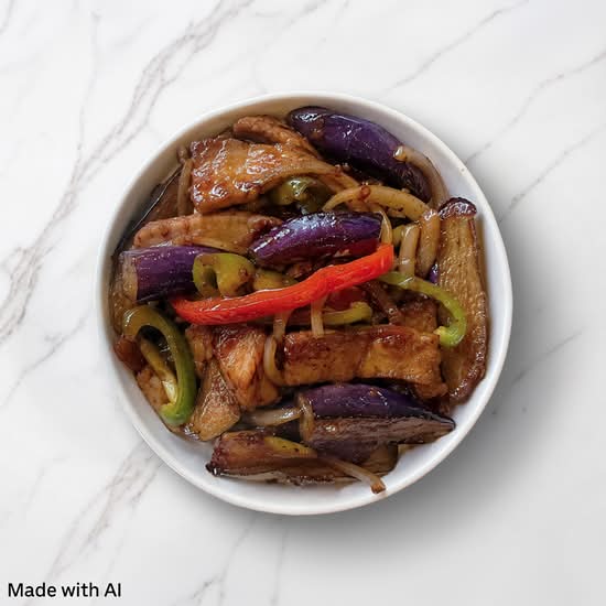 Eggplant in Spicy Garlic Sauce