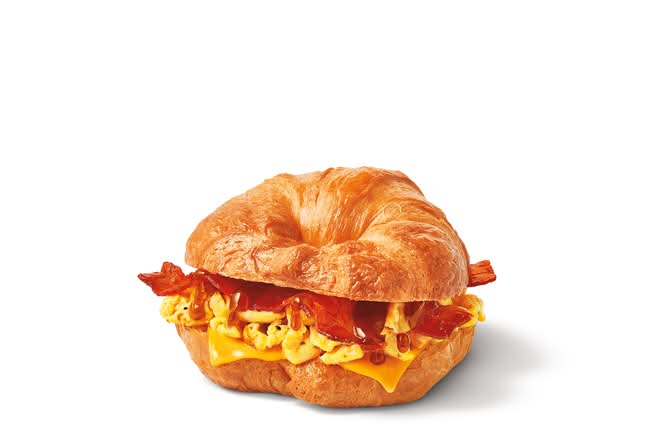 Maple Brown Butter Scrambled Egg Loaded Croissant