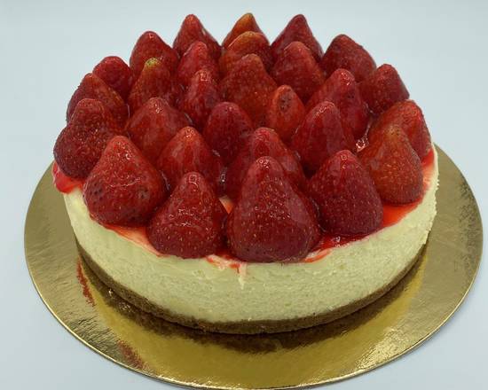 Gâteau au Fromage aux Fraises 6 " (4-6 Personnes) / 6" Strawberry Cheesecake (4-6 People)