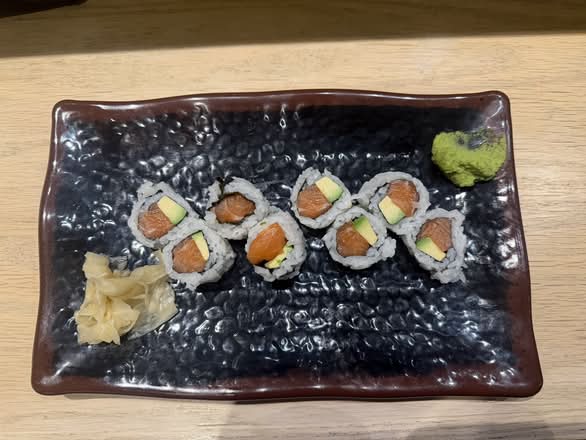 Salmon and Avocado Maki Roll