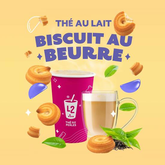 Thé au lait Biscuit au Beurre / Butter Cookie Milk Tea