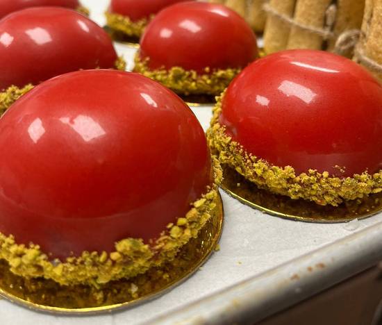Mousse Framboise-Pistache