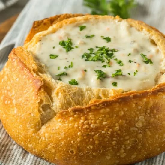 Clam Chowder Bread Bowl