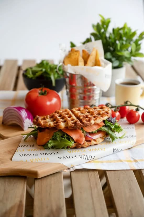 Smoked Salmon Croffle