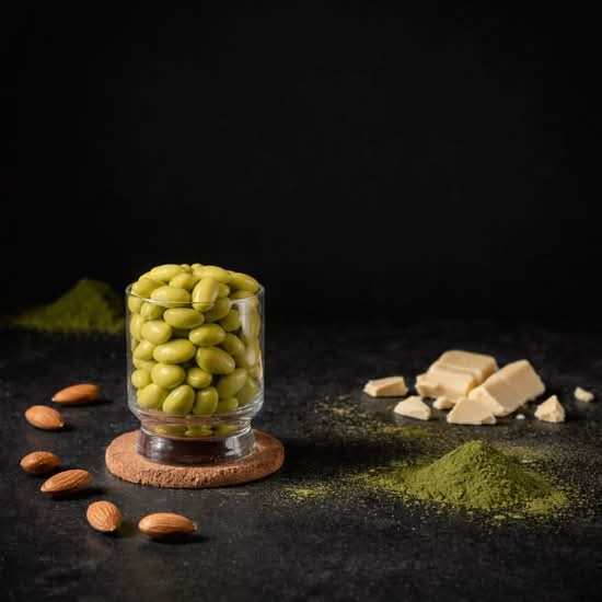 Matcha White Chocolate Almonds