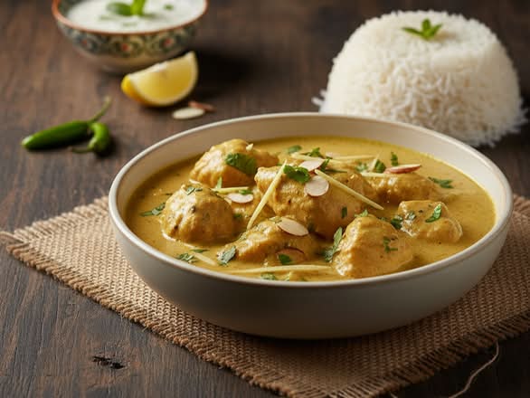 Chicken korma rice