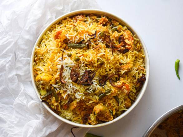 Veg Biryani + Dahi (4 oz)
