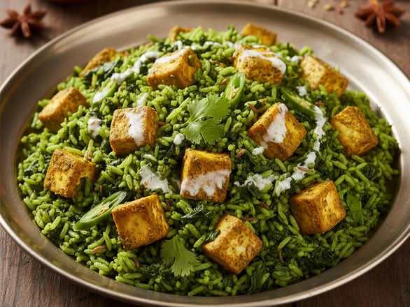 Palak Paneer Rice