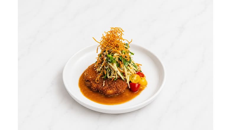 Katsu Chicken Peanut Salad