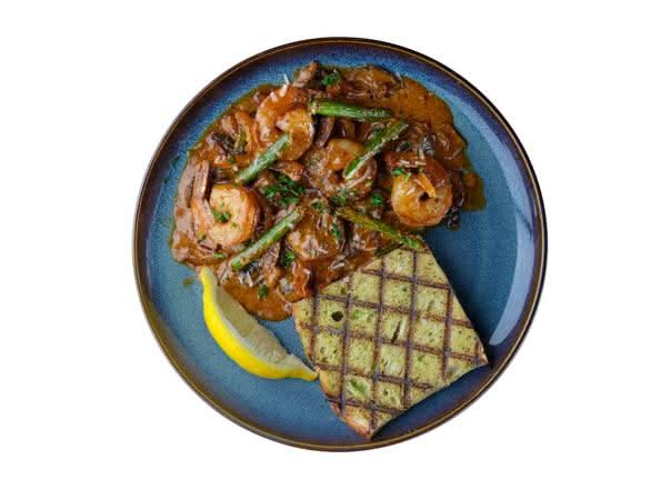 Chili Prawns & Grilled Vegetables
