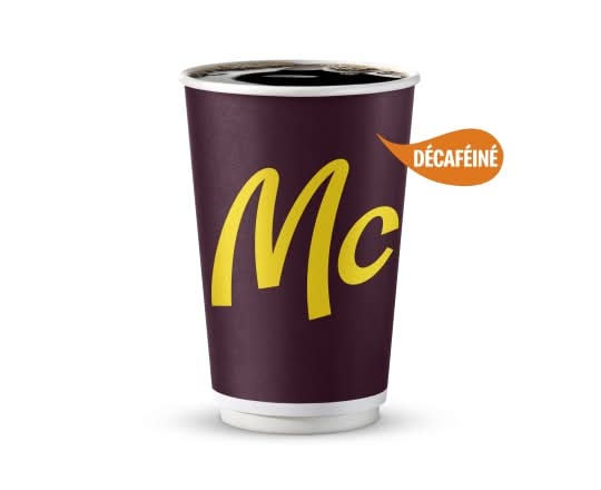 Moyen café infusé décaféiné [0.0 Cal]