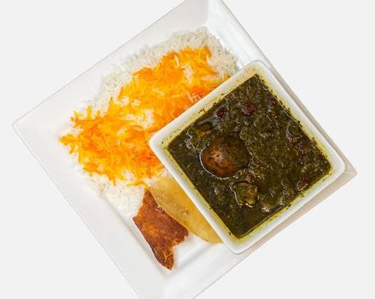 GHORME SABZI STEW WITH BASMATI SAFFRON RICE