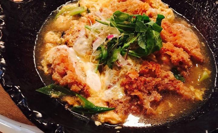 The "Oyako" Simmered Chicken Cutlet