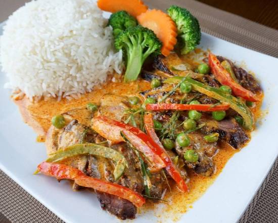 18. Grilled Beef with Panang sauce