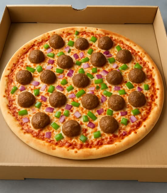 Meatball Pizza