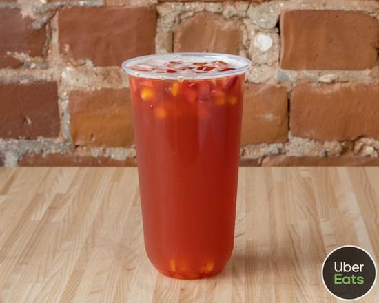 Mango Strawberry Green Tea with Chunks
