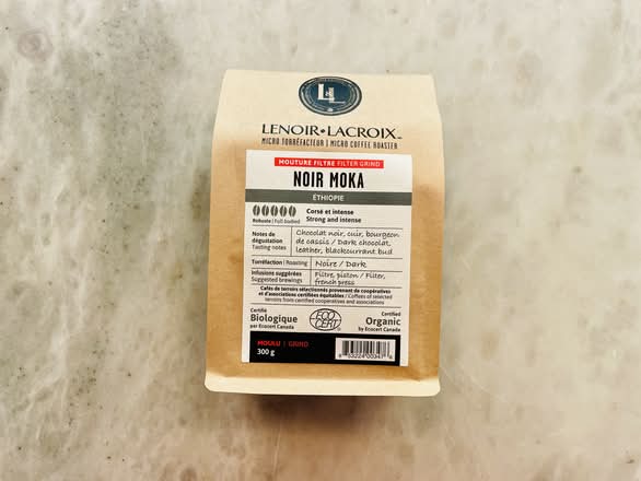 (300g) Noir Moka - Éthiopie - Mouture Filtre / (300g) Mocha Black - Ethiopia - Filter Grinding