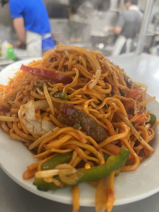 Manchurian Chow Mein Beef Noodles