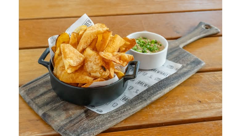 Chips + Charred Scallion Dip