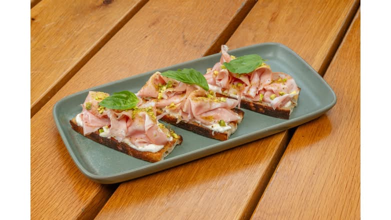 Mortadella + Stracciatella Toast
