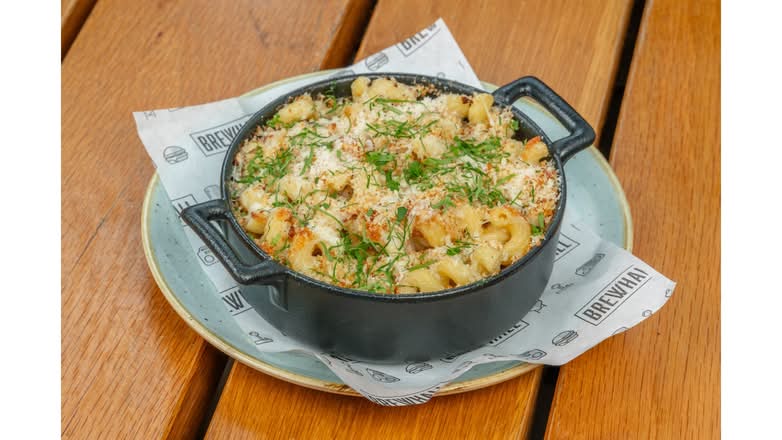 Oven Baked Mac + Cheese