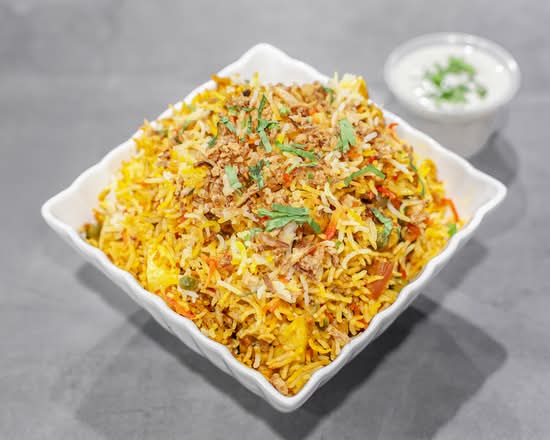 Vegetable Biryani + Raita