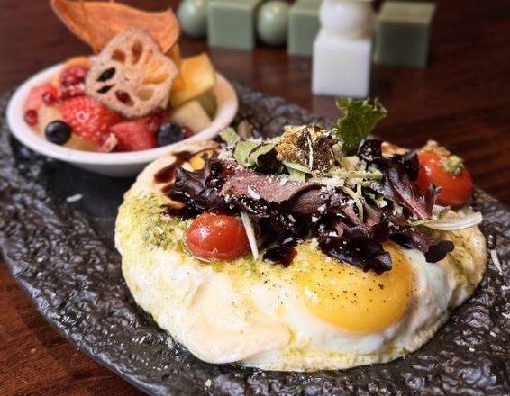 Pesto Eggs on Toast
