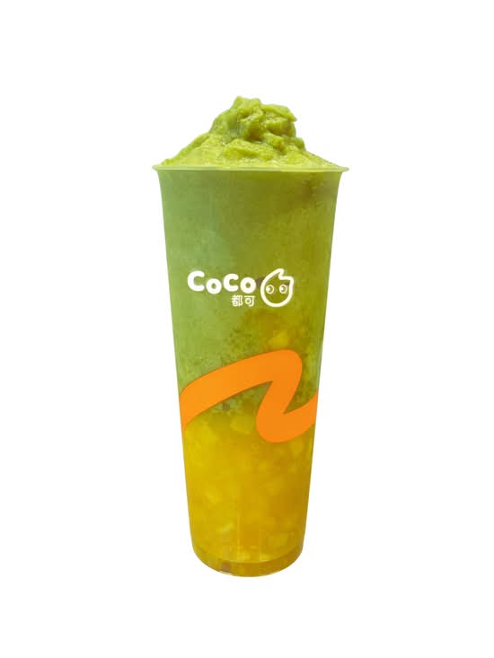 Fresh Mango Matcha Slush