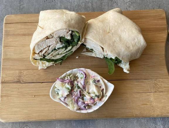 Grilled Chicken Spinach Feta  Wrap