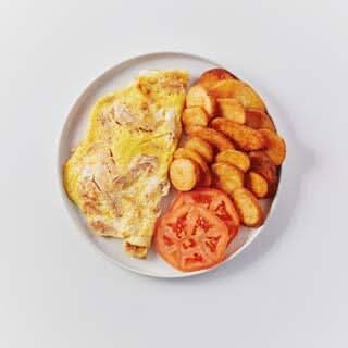 Omelette jambon avec fromage / Ham Omelet with Cheese
