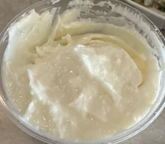 small side of garlic sauce