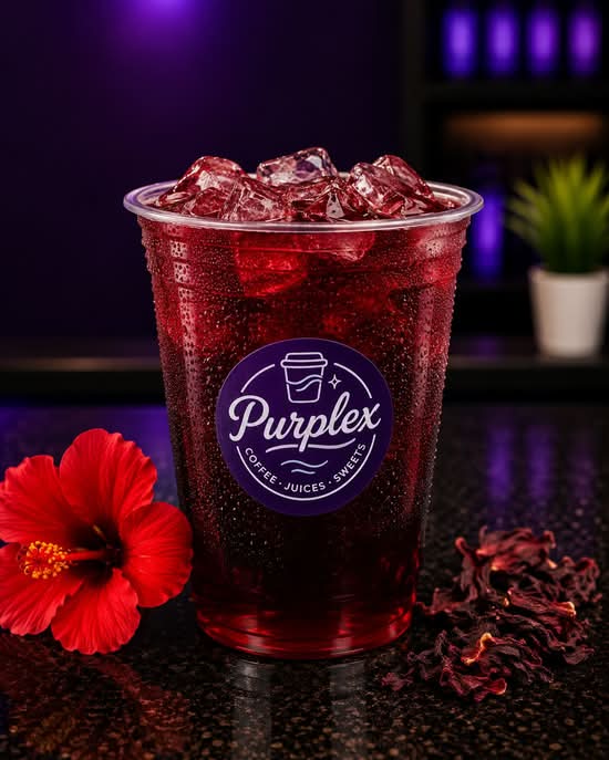 Hibiscus Iced Tea (18 oz)