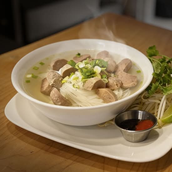 Beef Meatballs Noodle Soup