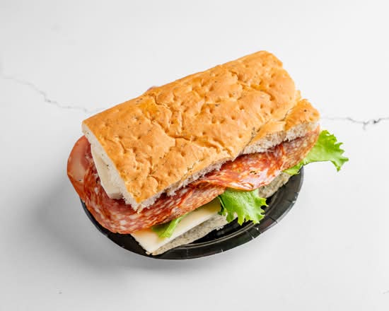 Salami sandwich panini