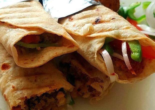 Parotta Falafel Wrap