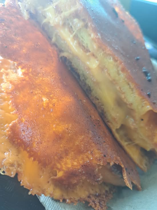 Inverted Grilled Cheese