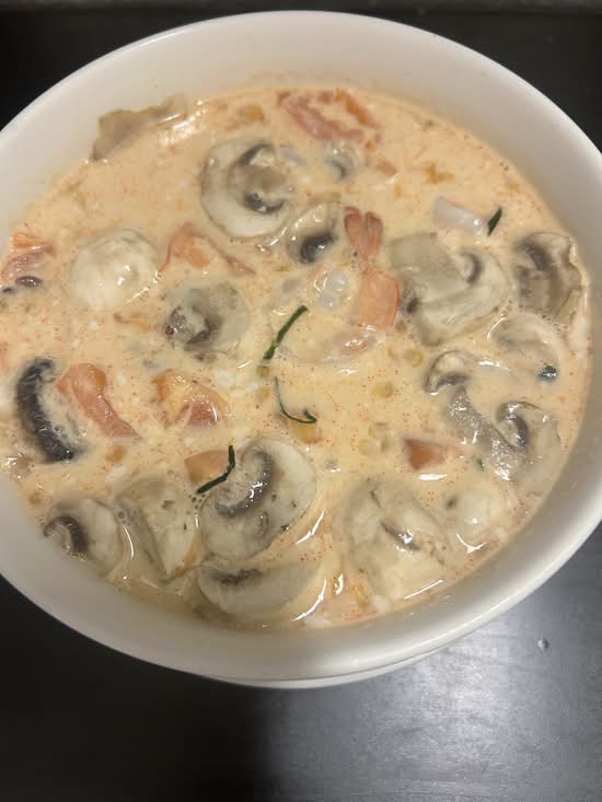 12. Spicy Chicken Coconut Soup (Tom Kba G-ai)