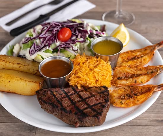 Steak Pirate Et (3) Crevettes
