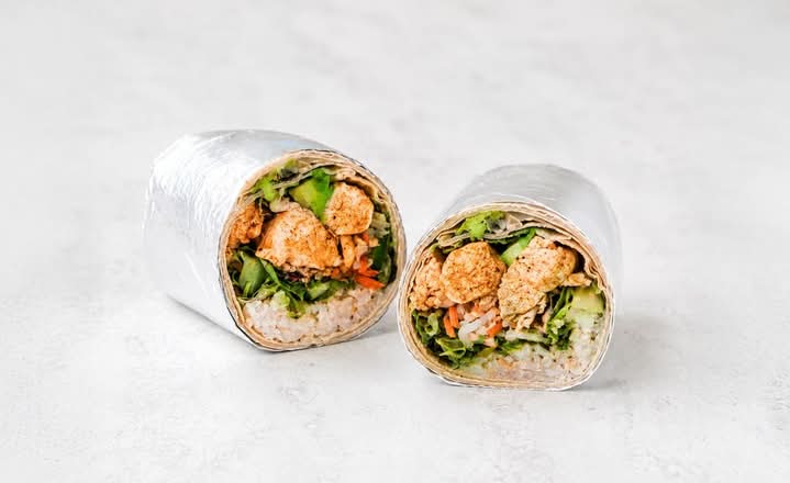 The Spicy Satay Chicken Burrito